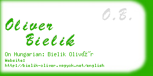 oliver bielik business card